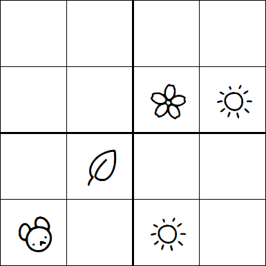 Kids Sudoku 4x4 - Hard