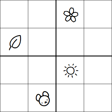 Kids Sudoku 4x4 - Hard