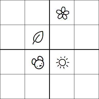 Kids Sudoku 4x4 - Hard