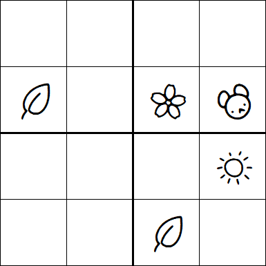 Kids Sudoku 4x4 - Hard