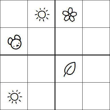 Kids Sudoku 4x4 - Hard