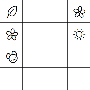 Kids Sudoku 4x4 - Hard