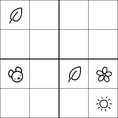 Kids Sudoku 4x4 - Hard
