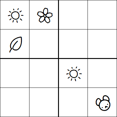 Kids Sudoku 4x4 - Hard