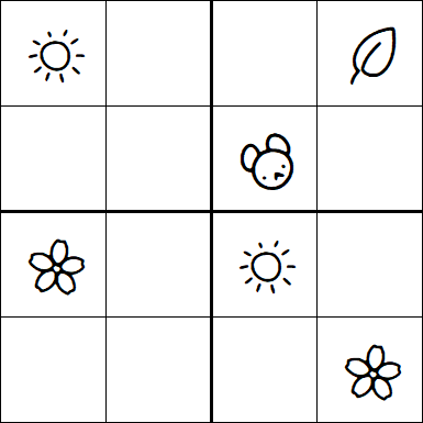 Kids Sudoku 4x4 - Hard