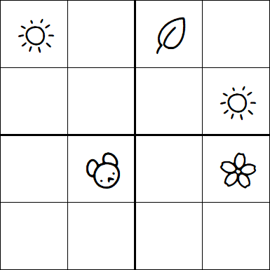 Kids Sudoku 4x4 - Hard