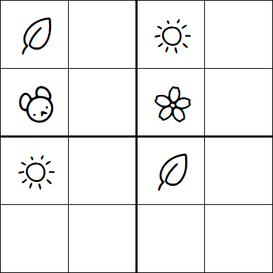 Kids Sudoku 4x4 - Hard