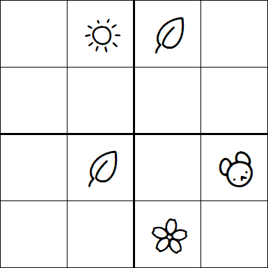 Kids Sudoku 4x4 - Hard