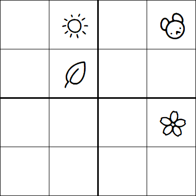 Kids Sudoku 4x4 - Hard