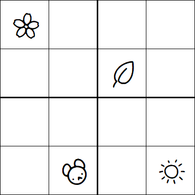 Kids Sudoku 4x4 - Hard