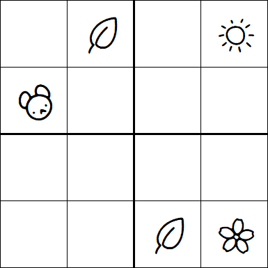 Kids Sudoku 4x4 - Hard