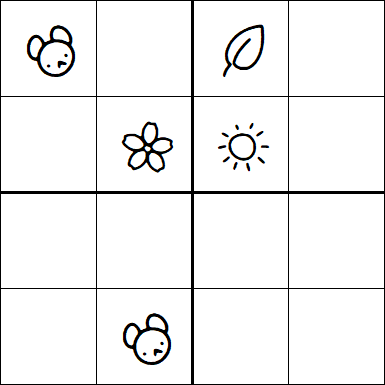 Kids Sudoku 4x4 - Difícil