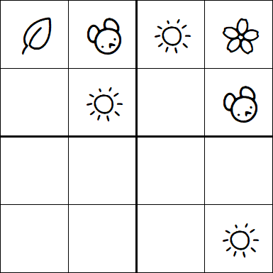 Kids Sudoku 4x4 - Difícil