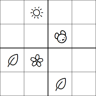 Kids Sudoku 4x4 - Difícil