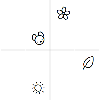 Kids Sudoku 4x4 - Difícil