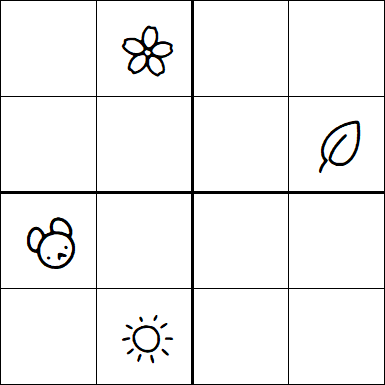 Kids Sudoku 4x4 - Difficile