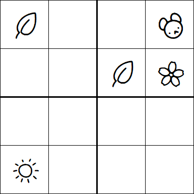 Kids Sudoku 4x4 - Difficile