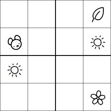 Kids Sudoku 4x4 - Difficile