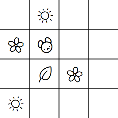 Kids Sudoku 4x4 - Difficile