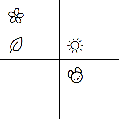Kids Sudoku 4x4 - Difficile
