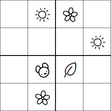 Kids Sudoku 4x4 - Difficile