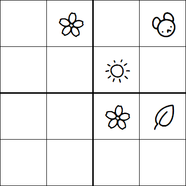 Kids Sudoku 4x4 - Difficile