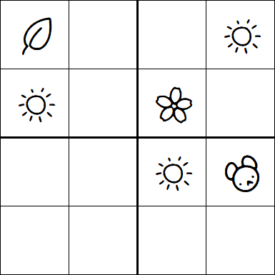 Kids Sudoku 4x4 - Difficile