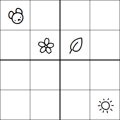 Kids Sudoku 4x4 - Difficile