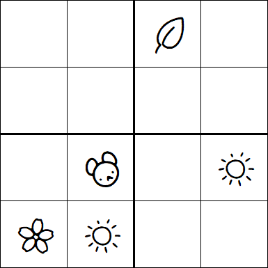 Kids Sudoku 4x4 - Difficile