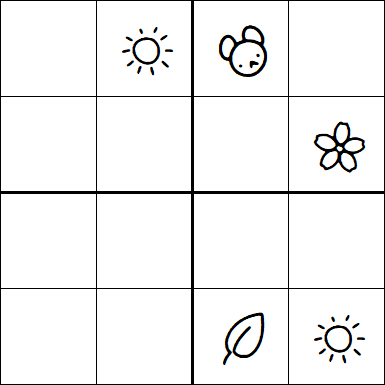 Kids Sudoku 4x4 - Difficile