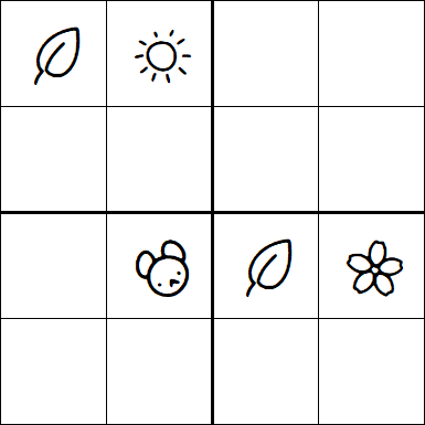 Kids Sudoku 4x4 - Difficile