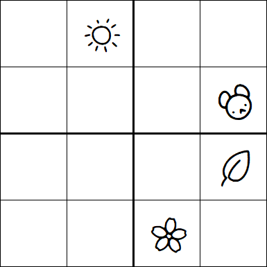 Kids Sudoku 4x4 - Difficile