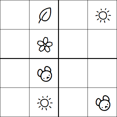 Kids Sudoku 4x4 - Difficile