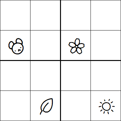 Kids Sudoku 4x4 - Difficile