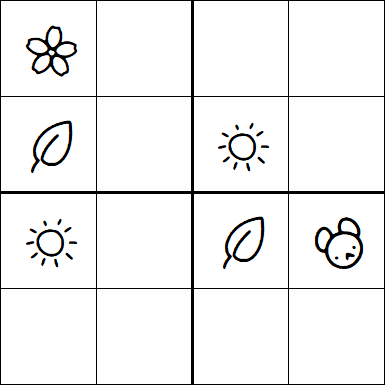 Kids Sudoku 4x4 - Difficile