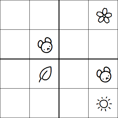 Kids Sudoku 4x4 - Difficile