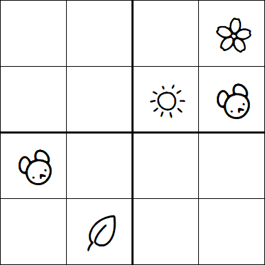Kids Sudoku 4x4 - Difficile