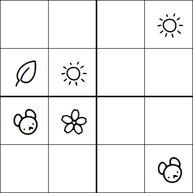 Kids Sudoku 4x4 - Difficile
