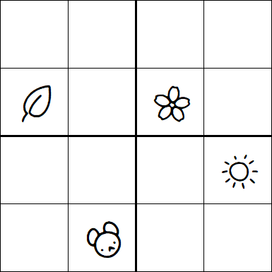 Kids Sudoku 4x4 - Difficile