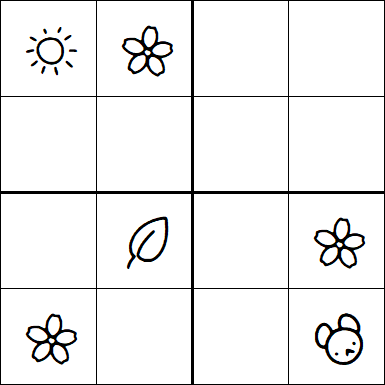 Kids Sudoku 4x4 - Difficile