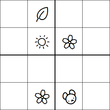 Kids Sudoku 4x4 - Difficile