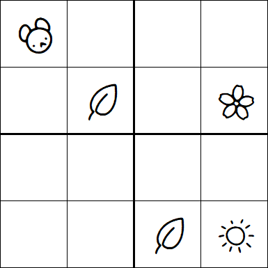 Kids Sudoku 4x4 - Difficile
