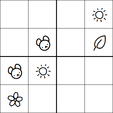 Kids Sudoku 4x4 - Difficile