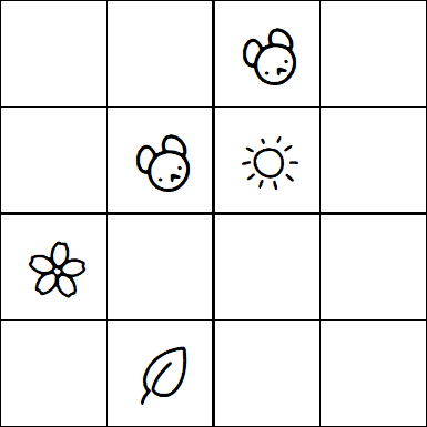 Kids Sudoku 4x4 - Difficile