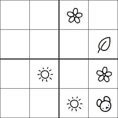 Kids Sudoku 4x4 - Difficile