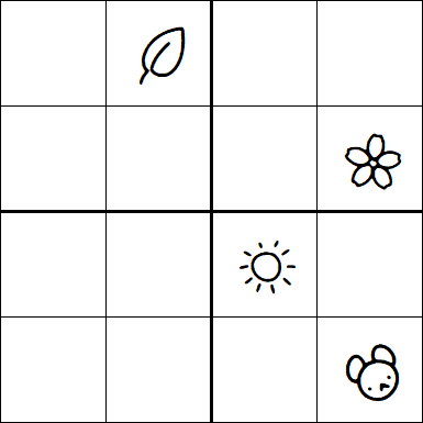 Kids Sudoku 4x4 - Difficile