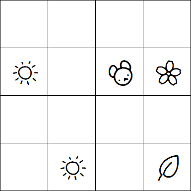 Kids Sudoku 4x4 - Hard