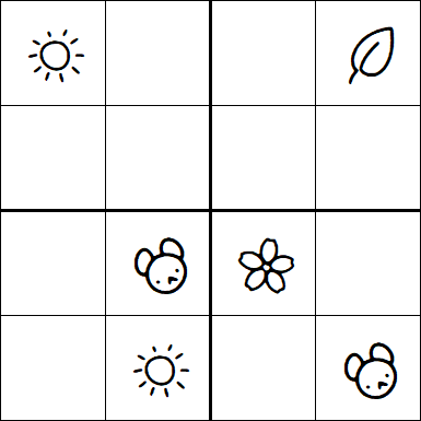 Kids Sudoku 4x4 - Difficile