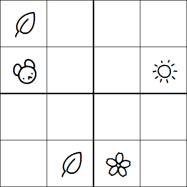 Kids Sudoku 4x4 - Difficile