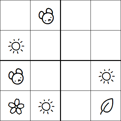 Kids Sudoku 4x4 - Difficile
